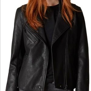 Faux leather jacket